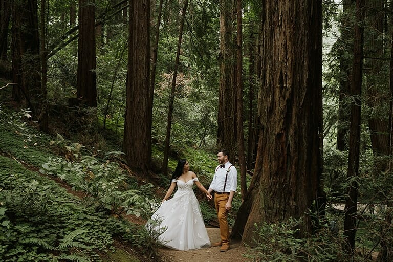best places to elope in california muir woods 2