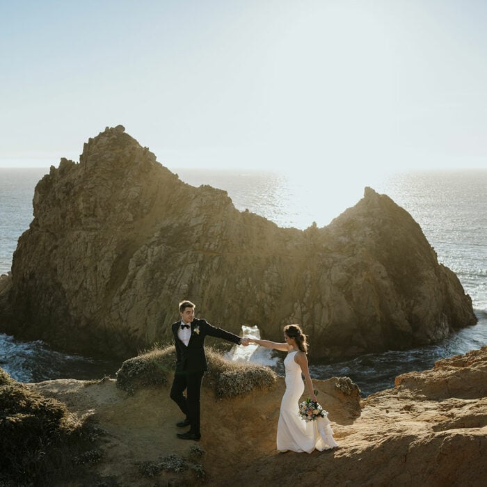 Pfeiffer Beach Elopement & Ventana Campground Reception Julia Mina Photography California Big Sur Elopement Photographer